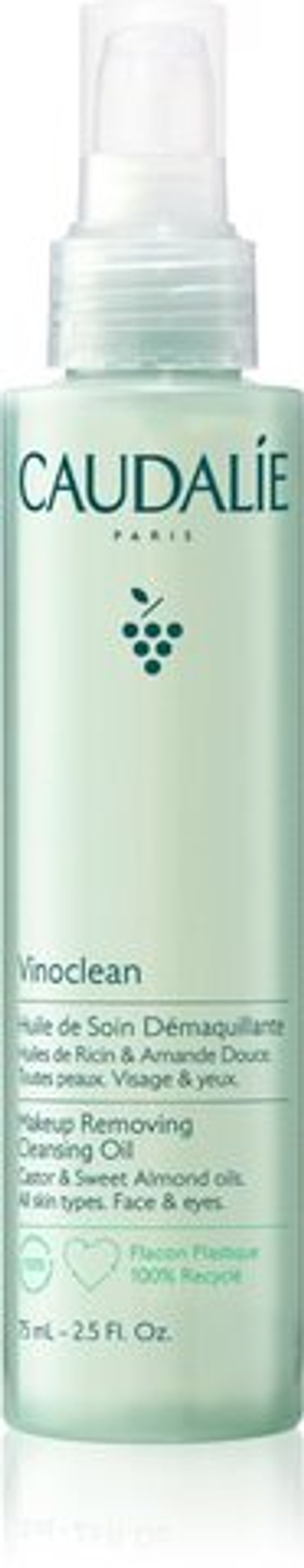 Caudalie Vinoclean - очищающее масло для снятия макияжа /   75  ml  / GTIN 3522930004004