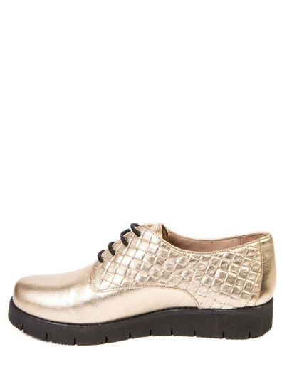 Женские туфли | 3142 (золотисто-черный)