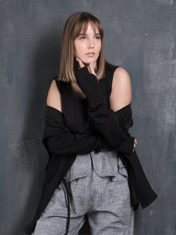 Воротник /баска на талию /серый