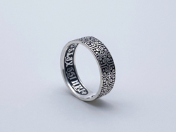 Кольцо из серебра/Чернение