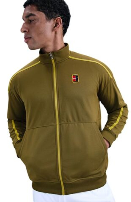 Куртка теннисная Nike Court Heritage Tennis - olive flak/saffron quartz