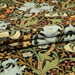 Гобеленовая ткань Лилии черный фон 175 см