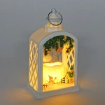 Сувенир с подсветкой «Новогодний уют» 7,8*5,5*14 см, Белый