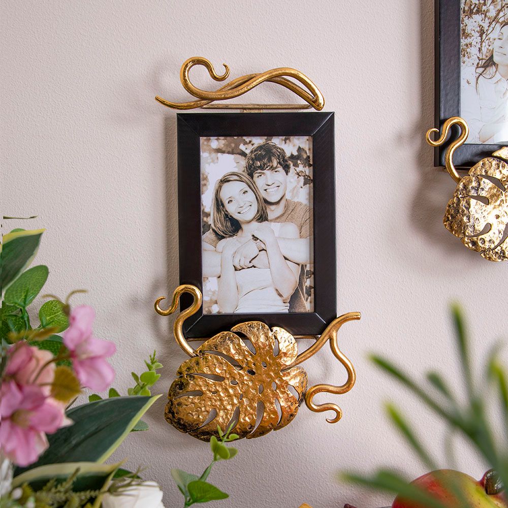 Фоторамка Monstera Deliciosa (Монстера) Каштан Амбер