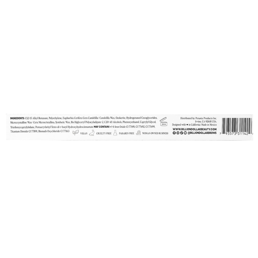 Billion Dollar Beauty, Brows on Point: брови на миллиард долларов микрокарандаш для бровей, серо-коричневый, 0,002 унции (0,002 унции)