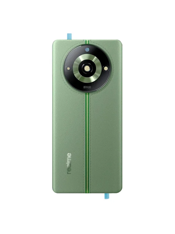 Задняя крышка для Realme 11 Pro+ зеленая (Green) со стеклом камеры