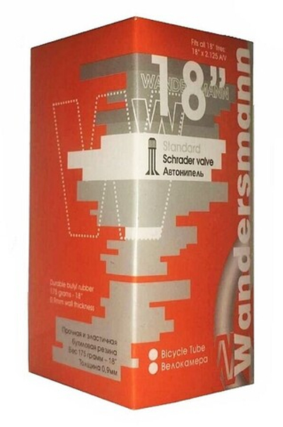 Камера велосипедная 18х1.75-2.125 прямой ниппель