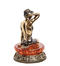 AM-2731 Фигурка «Знак зодиака-Дева» (латунь, янтарь)