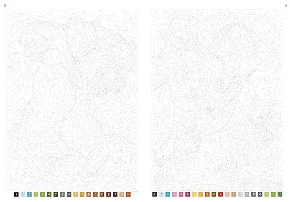 Раскраска по номерам Coloriages mysteres Disney - Природа, 128стр.