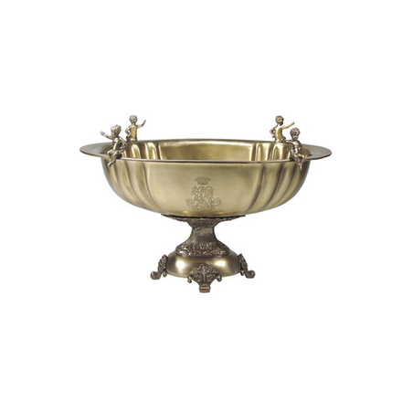 Чаша, Antique brass, 46 см, 10360bird/AB