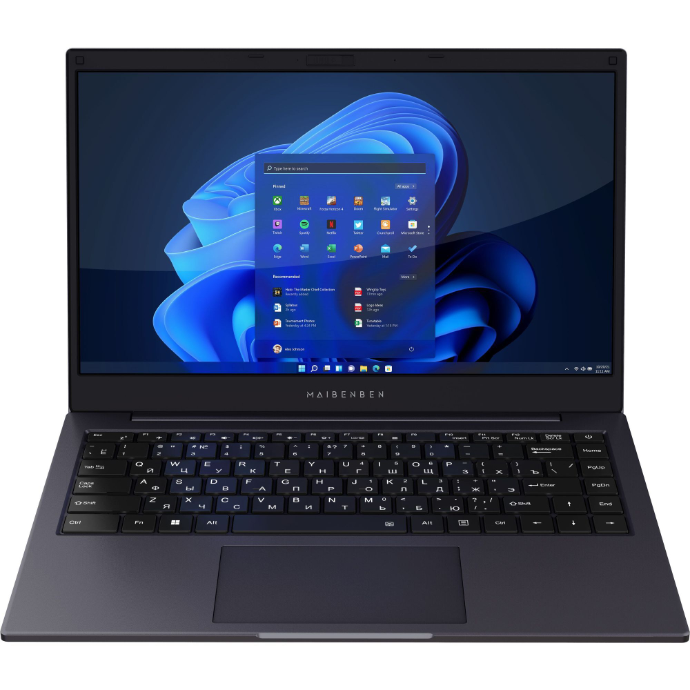 Ноутбук  Maibenben Smart S14A-iN10UM 14 ", Intel N, 8 Гб RAM, 256 Гб SSD, UHD Graphics 730, Темно-синий