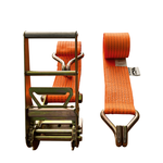 Стяжной ремень с крюками и храповым механизмом