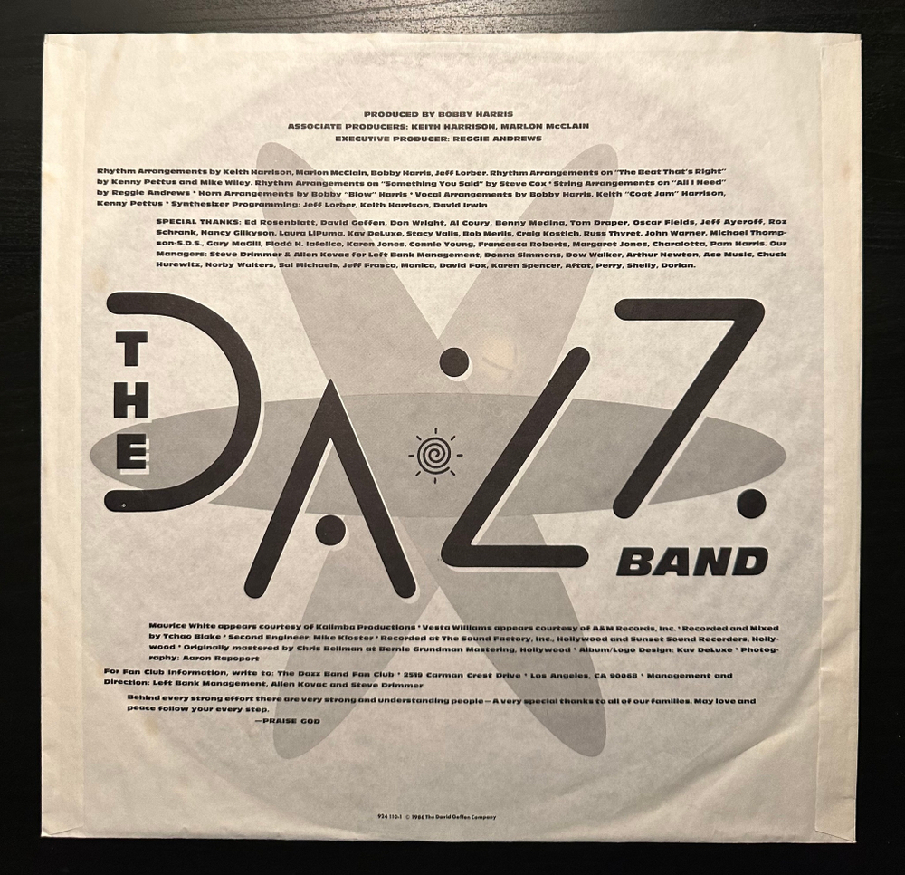 The Dazz Band - Wild And Free (Германия 1986г.)