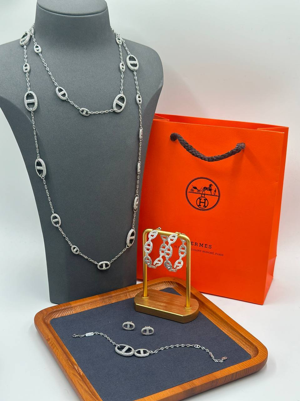 Серьги Hermes маленькие