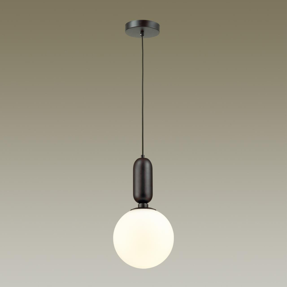 4668/1 PENDANT ODL20 393 черный/белый Подвес E27 1*40W (тип лампы СВЕЧА) 220V OKIA