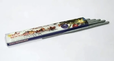 Свеча бенгальская 150 мм (5 шт) 1/280/5