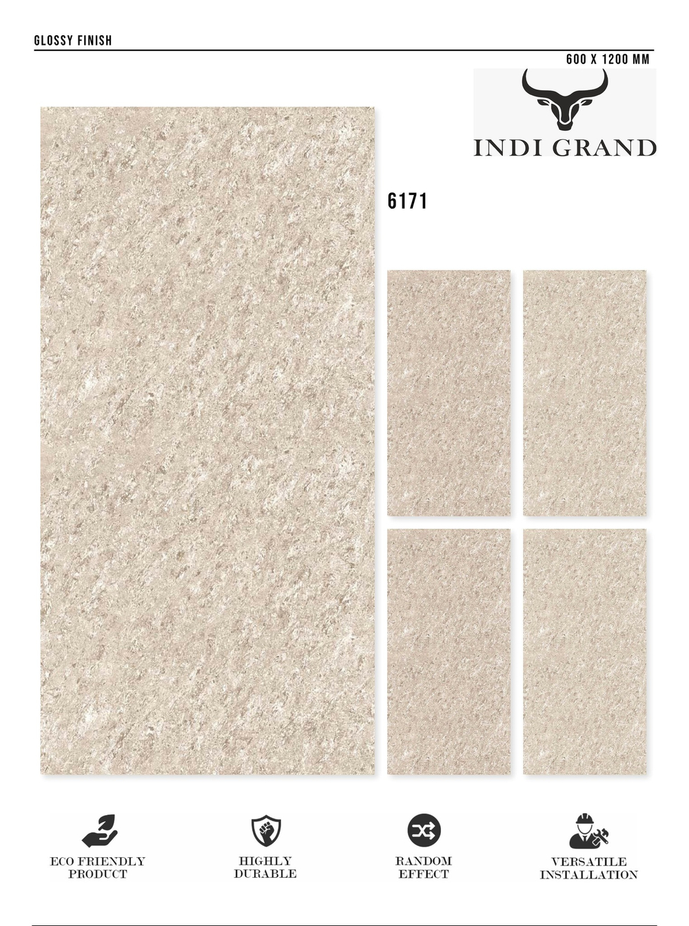 Керамогранит glossy №2 60х120, 6171