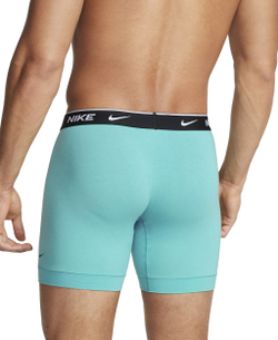 Мужские спортивные боксеры Nike Everyday Cotton Stretch Boxer Brief 3P - washed teal/grey heather/black