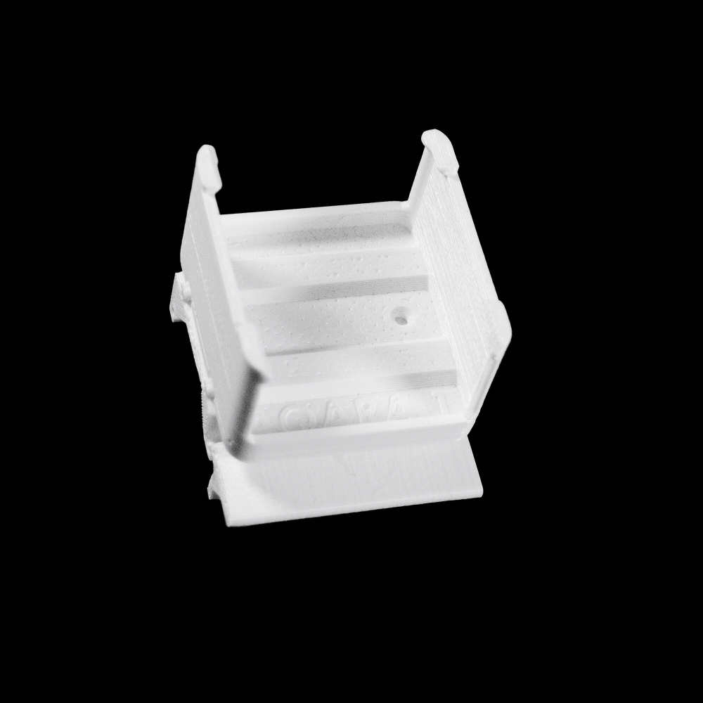 Набор 4 шт. Крепление для двухканального реле Aqara на DIN-рейку, 3D печать, белое