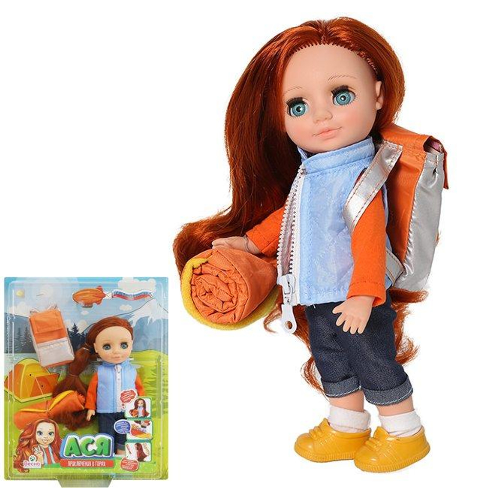 Кукла Ася "Приключения в горах" плстм. 26см (Весна)
