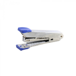 Степлер №10 Alingar, на 10 л., корпус металлический хром, с синей вставкой