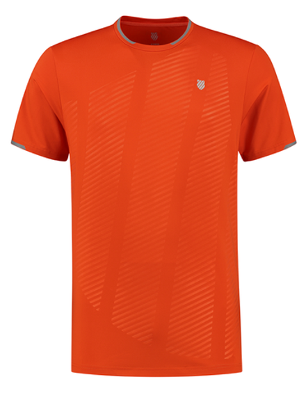 Теннисная футболка K-Swiss Tac Hypercourt Shield Crew 2 - Orange