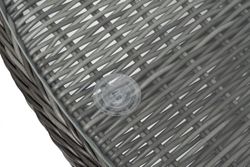 "Дольче" обеденная группа из искусственного ротанга, цвет графит