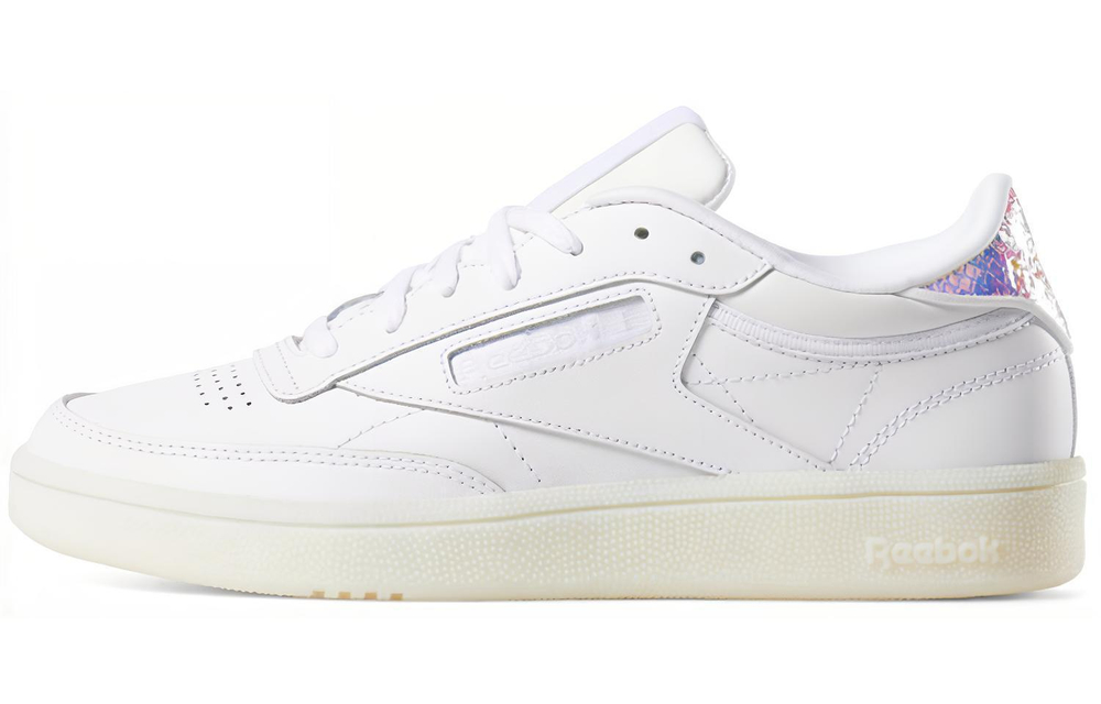 Reebok Club C 85 synthetic leather wrapped low-top sneakers women's white