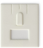 Вкладыш 03/наклонный/для гарнитура/2 прорези/язычок/окошко для бирки/прорезь для нитки