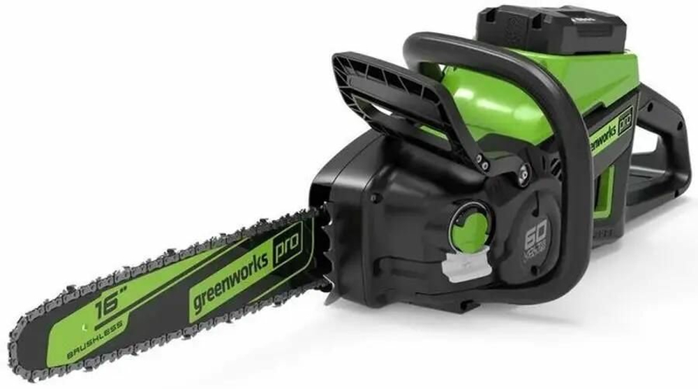 Цепная пила аккумуляторная GreenWorks GD60CS25, 60V, 40 см, бесщеточная, 2500 Вт, без АКБ и ЗУ (2008907)