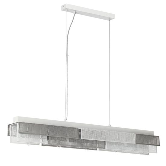 8006/5A MODERNI LN25 164 белый/никель, белый металл/металл Подвесной светильник Е14 5*40W 220V DANA