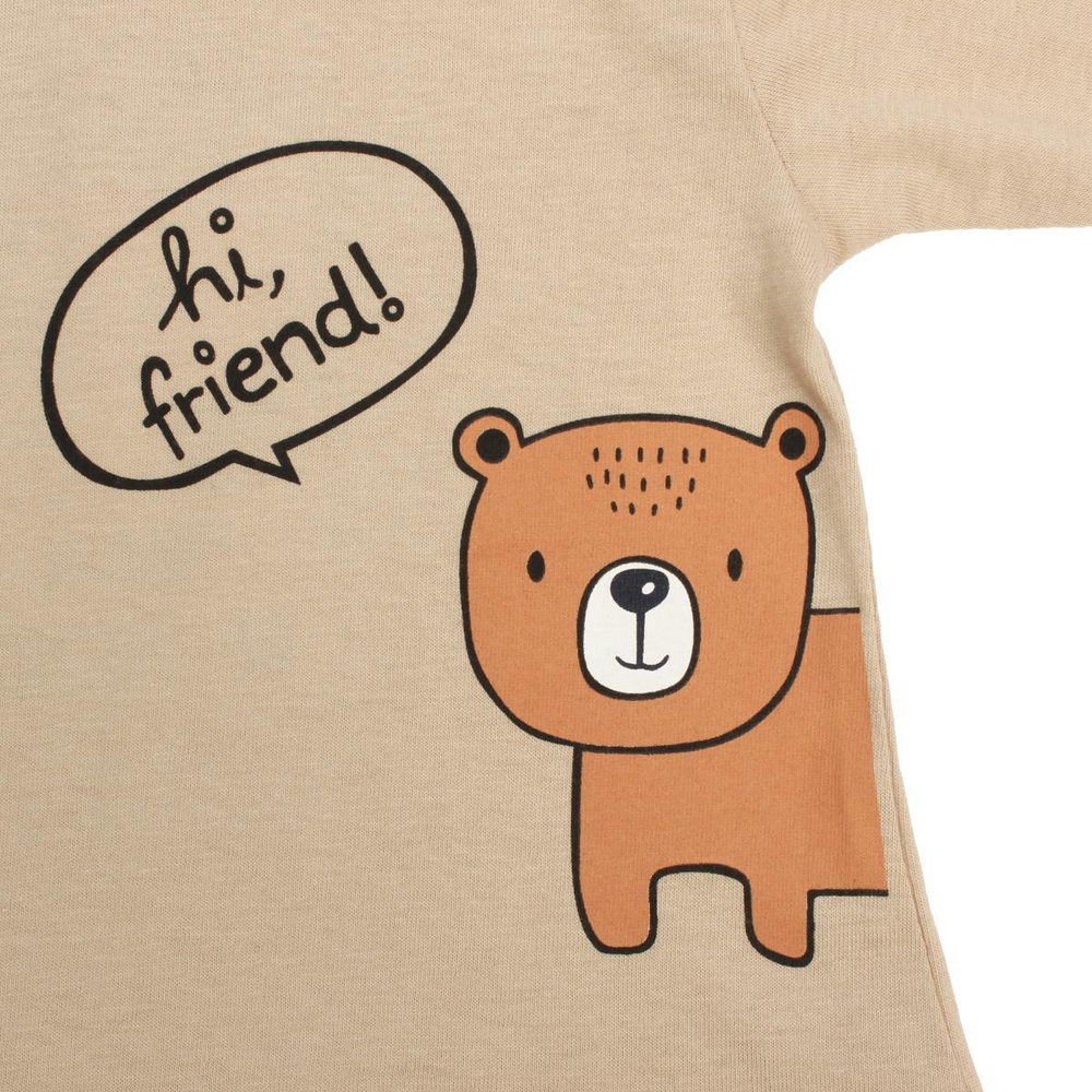 Лонгслив д/новорожд. M1109K-0/1 р.68-74 бежевый (Такро)