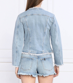 Джинсовая куртка Liu Jo - голубой(UA3095 D4789)