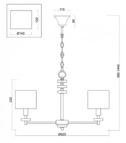 Подвесная люстра Freya Tiana FR5015PL-05G