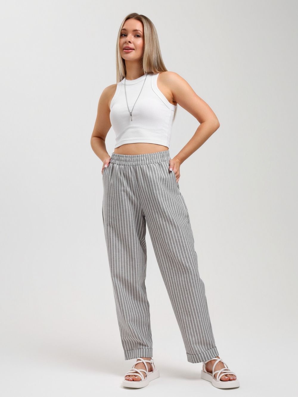 Брюки Летний день-1 Виотекс СЕРЫЙ