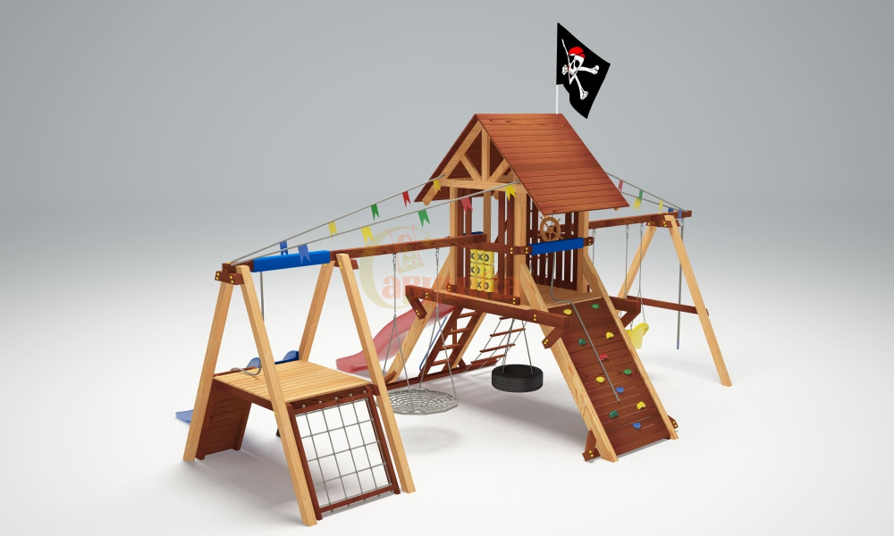 Деревянный игровой комплекс Савушка Lux - 8