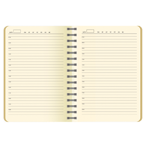 Ежедневник Vista недатированный, оранжевый/коричневый