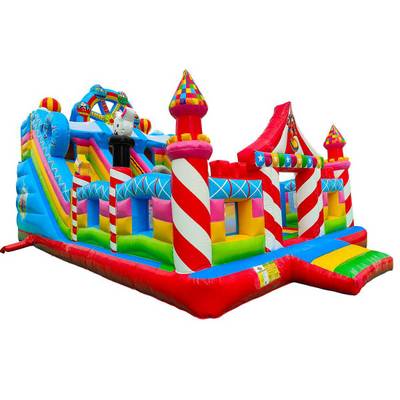 Коммерческий надувной батут «Парк развлечений 2» 10*6*6 м