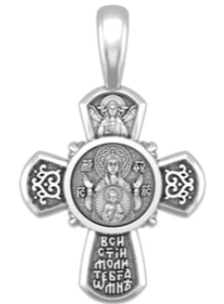 Крест "Распятие. Икона Божией Матери "Знамение"."