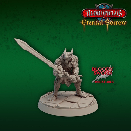 Людоящер Драконорождённый Dragonborn Lizardmen Seraphon Серафон Воин Паладин Варвар Файтер Рыцарь миниатюра для dnd, днд, pathfinder, фентези, Настольная игра, НРИ, Варгейм, РПГ