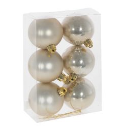 GAEM Набор из 6шт Украшение новогоднее "Шар", D 6 см, L12 W6 H17,5 см