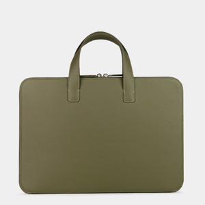 Сумка для MacBook Pro 16 - 17 из кожи теленка, зеленого цвета