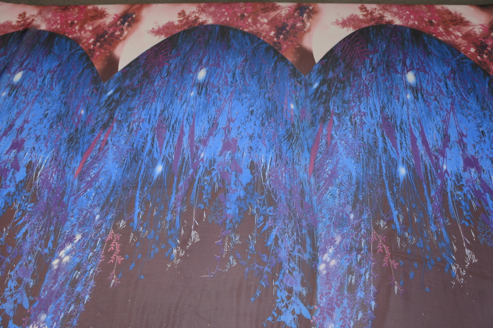 Шифон набивной "Сказочный лес"