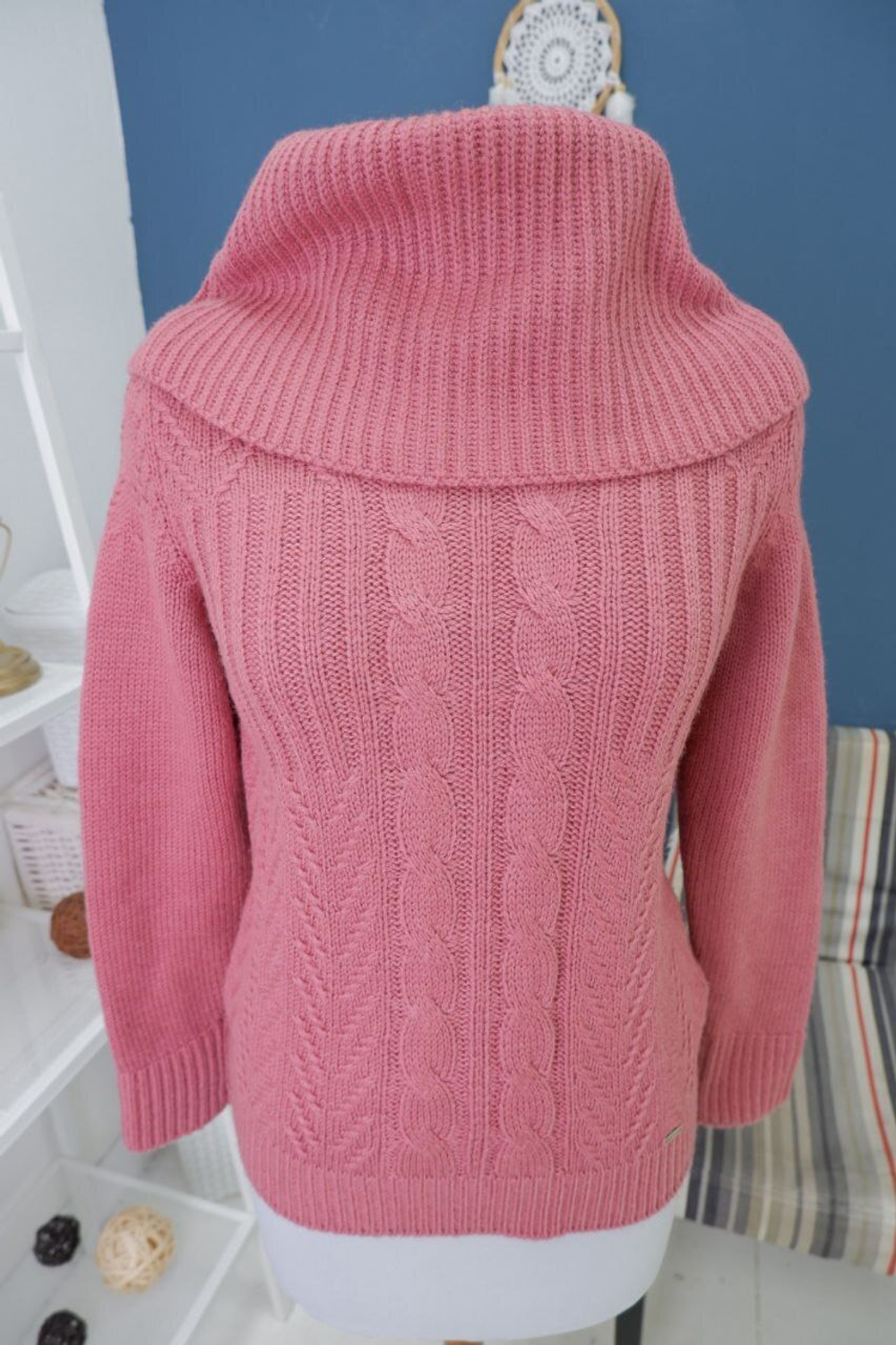 Джемпер теплый с горлом 44 размер