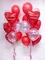 Фонтан из шаров "День влюблённых 1"