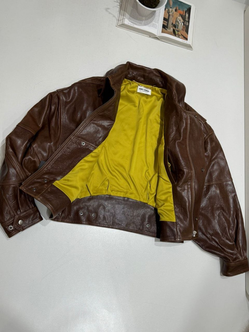 Кожаная куртка Yves Saint Laurent