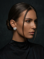 Серьги из серебра "Звёзды"