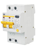 Выключатель автоматический дифференциального тока 2п C 63А 30мА тип AC 4.5кА АД-12 KARAT IEK MAD10-2-063-C-030