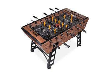 Игровой стол - футбол "Eiffel" коричнево-черный