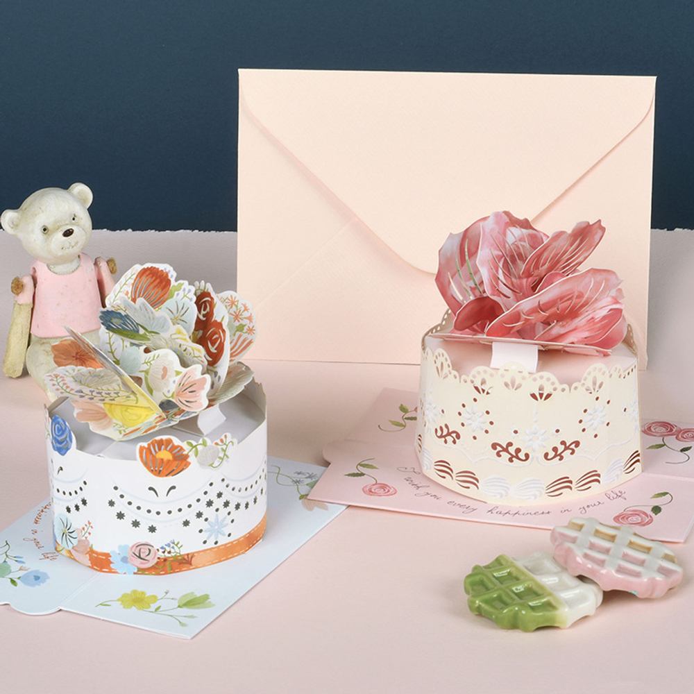 Открытка 3D "Birthday cake"